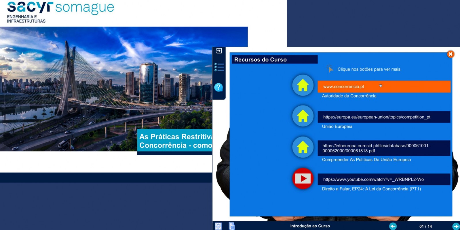 SACYR Somague SCORM Course Creation
